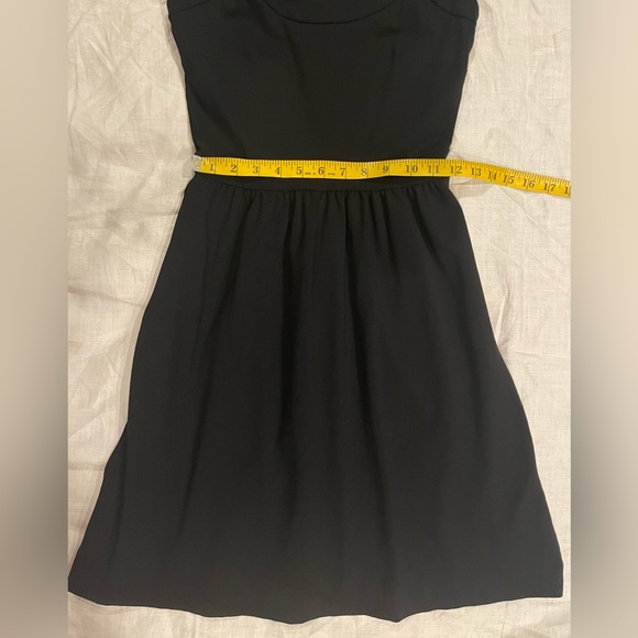 Cynthia Rowley LBD | Tank Top Fit & Flare | Exposed Gold Zipper | Pockets - Picture 5 of 11